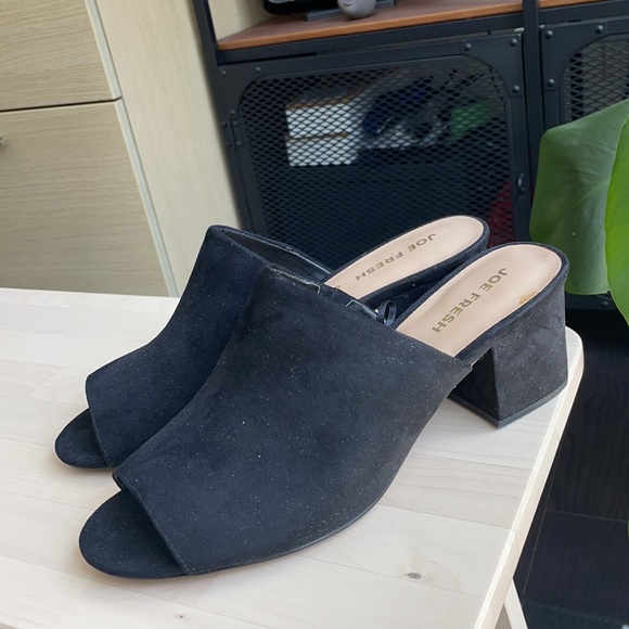 NWOT black suede Mules - Picture 2 of 5